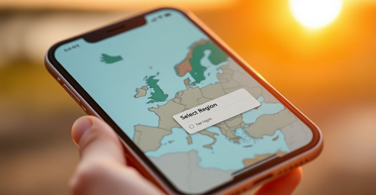 Landkeuze: gericht chatten met specifieke regio's